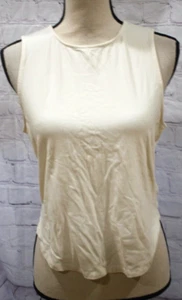 Forever 21+ Women's Beige Sleeveless Crew Neck Tank Top Long Front Plus Size 0X - Picture 1 of 3