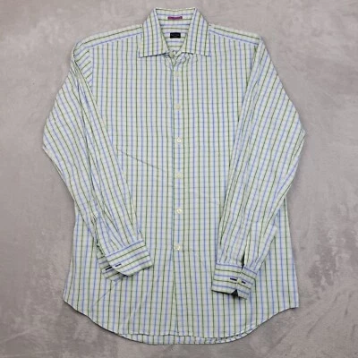 Camisa masculina Paul Smith 16/41 com botões Oxford Londres feita na Itália formal adulto - Imagem 1 de 4