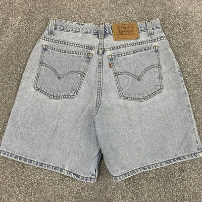 Pantalones Cortos de Jean Levi's 951 Calce Relajado para Mujer 8 (29x6) Naranja Tab Vintage Años 90 1997 Foto 1 de 4