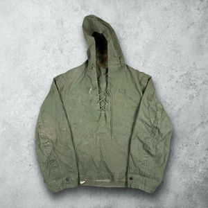 Vintage 1940s WW2 USN Smock Pullover Anorak US NAVY Parka Jacke - Bild 1 von 13