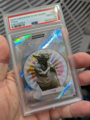 2023 Kakawow Star Wars Yoda 💥Fireworks Ref /100 💥PSA 10  - Image 1 of 4