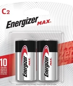 Energizer MAX Alkaline Batteries, C, 2 Batteries/Pack (E93BP2) Sealed - Picture 1 of 1