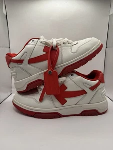 Off White Out Of Office “WHITE RED” Size 8US 41EU WITH BOX - Picture 1 of 8