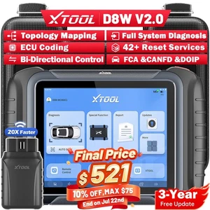 2025 XTOOL D8W Auto Full Diagnostic Tool Bi-Directional WIFI Scanner Topology - Picture 1 of 21
