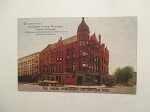 Lincoln Nebraska Postcard Freie Presse The Press Publishing Co NE - Picture 1 of 2