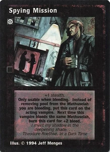 Spying Mission - Jyhad Deckmaster V:TES Trading Card 1994 - Picture 1 of 2