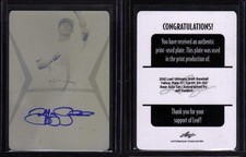 2012 Leaf Ultimate Baseball Draft JEFF GELALICH Yellow Plate Auto 1/1