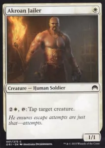 4X AKROAN CARCELERO 001/272 MAGIC ORIGINS MTG MAGIC LP X4 - Imagen 1 de 1