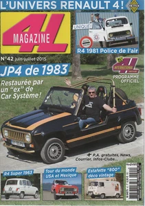 4L MAGAZINE 42 CAR SYSTEM JP4 1983 93CH RENAULT 4 POLICE DE L'AIR ESTAFETTE 800 - Imagen 1 de 2