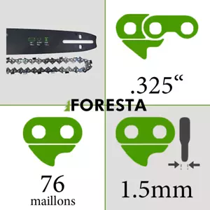 Pack Guide + Chaîne tronçonneuse 76entraineurs 50cm de coupe 0.325 0.058 - Imagen 1 de 1