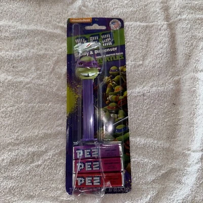 Диспенсер конфет Teenage Mutant Ninja Turtles TMNT 2014 фиолетовый Donatello PEZ - Изображение 1 из 4