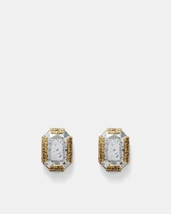 Mimco Gold ballroom Blitz Stud Earrings Brand New - Picture 1 of 3