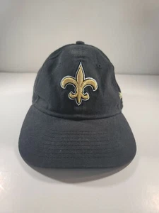 NEW ERA 9Twenty ADJUSTABLE Cap HAT NFL NEW ORLEANS SAINTS Youth Black - Picture 1 of 7