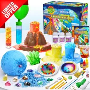 50+ Science Lab Experiments Kit for Kids Age 4-6-8-12, STEM Education Toys Gifts - Picture 1 of 7