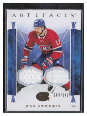 Josh Anderson 2022-23 UD Artifacts /249 #99 Montreal Canadiens - Image 1 of 2