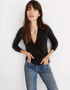 Nuevo con etiquetas Madewell Donegal Pulóver Frontal Envolvente Suéter en el Hilo Más Acogedor Para Mujer Talla L - Imagen 1 de 10