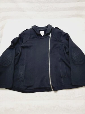 Sejour Womens Black Jacket Size 2XL 100% Cotton Long Sleeves Full Zip Collared - Image 1 of 4