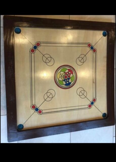 Jogo de tabuleiro profissional Carrom indoor - 20 mm tamanho