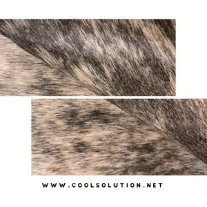 Cowhide Leather Sheets, Tan Brindle Hair on Hide Cowhide Leather, for bags - Picture 1 of 3