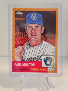 Paul Molitor 2022 Topps cromo platino #255 refractor onda naranja/25 - Imagen 1 de 2