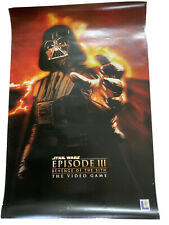 RARE Star Wars Episode III 3 Revenge of the Sith Video Game Poster 33x22 HTF VTG