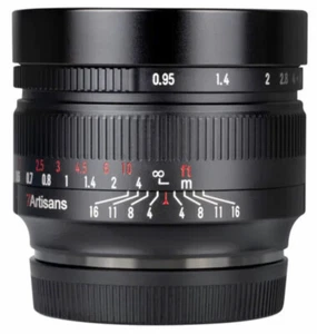 Lente manual 7artisans 50 mm F0,95 f/Fuji X Sony E Canon EF-M RF Micro 4/3 Nikon Z - Imagen 1 de 3