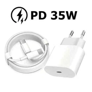 iPhone Fast Charger 20W USB-C & Cable for  16/15/14/13/12/11/X – Fast Charging - Imagen 1 de 9
