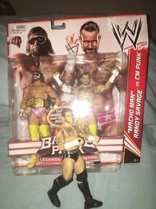CM Punk AEW WWE Macho Man Randy Savage Konvolut 3 Figuren 2 Stück & lose Cobra Tat - Bild 1 von 12