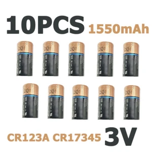 10 PCS 3V 1550mAh Battery Non-rechargeable For Flashlight DL/PL/CR123A CR17345 - Bild 1 von 6
