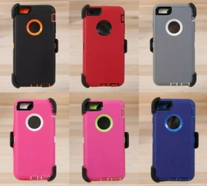 For 6 iPhone 6 6s Heavy Duty Case w/Holster Belt Clip Stand & Screen Protector - Picture 1 of 27