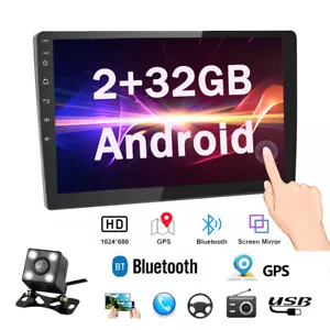 10 Inch Android 12 Car Stereo Radio No-DVD Carplay In Dash Car GPS Navi Wifi FM - Picture 1 of 12