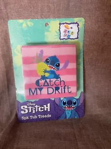 Paquete de 5 bandas de rodadura de bañera Disney Stitch Catch my Drift, Chillin Surf - Imagen 1 de 2