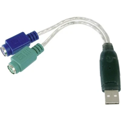 DIGITUS DA-70118 USB TO PS/2 ADAPTER ADATTATORE MOUSE TASTIERA NUOVO SIGILLATO - Immagine 1 di 2