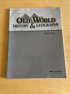 Abeka OLD WORLD HISTORY & GEOGRAPHY homeschooling Teacher TEST key FREE SHIP 5th - Picture 1 of 4
