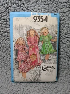 Simplicity Sewing Pattern 9354 Cinderella Size 6 Child Dress 1979 - Picture 1 of 6