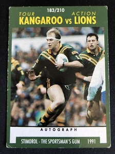 🏉 1991 Kangaroo Vs Lions #183 Stimorol NRL Rugby League Cards - Picture 1 of 1