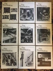 Lot of 9 FINE WOOD WORKING Magazine 1981 Complete Year + Jul - Dec 1980 Back Iss - Bild 1 von 6