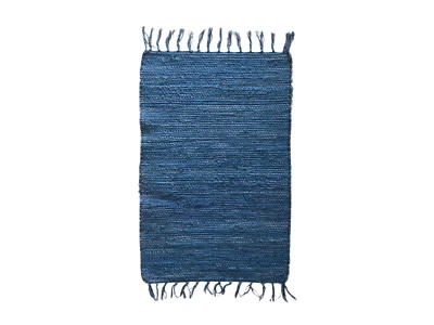 Alfombra de trapo 100 % algodón reciclado Chindi tejida a mano FELPUDO INDIA decoración del hogar 1,5x2 pies Foto 1 de 4