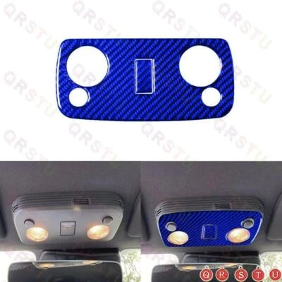 Blue Carbon Fiber Reading Light Decorative Cover Trim For Ford Mustang 2005-2009 Foto 1 de 4