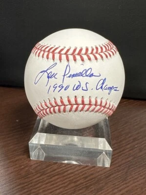 Lou Piniella Cincinnati Reds signed OML baseball 1990 WS Champs JSA authentic - Image 1 of 4