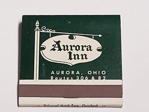 Vtg 1960s Matchbook - AURORA INN, Ohio Restaurant Hotel - Full NEW - Picture 1 of 4