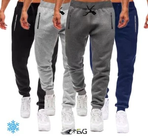 PANTALONE TUTA 0 GRADI INVERNALE FELPATO ZIP POLSINI CASA SPORT ESSENTIAL - Foto 1 di 31