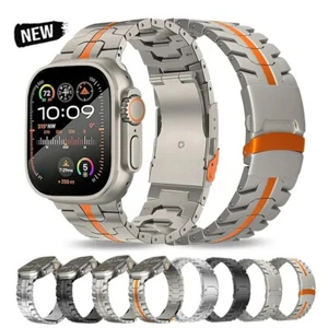 Nuevo brazalete de eslabones de titanio 2024 para correa de reloj Apple Ultra 2 49 mm serie 10 - Imagen 1 de 22