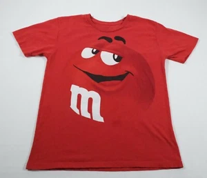 Red MM Graphic T-Shirt Kids Sz L - Picture 1 of 6
