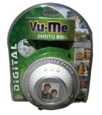 Vu-Me Golf Ball Digital Photo Frame Display Captures 70 Digital Photos Gift  - Image 1 of 4