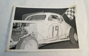 Hoot Gibson Stock auto da corsa #1950s (?) FOTO Fotografia bianco e nero 5" x 7" NY - Foto 1 di 11
