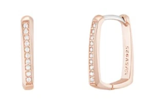 J.Estina Jete Earrings JJJTEQ1BF103SR000 Silver 925 Rose Gold Cubic Zirconia - Picture 1 of 7