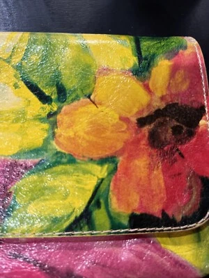 Vintage Painted Mauricio Taiyti Genuine Leather purse - Image 1 of 4