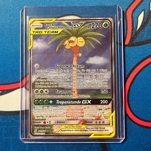 Bauz&Alola-Kokowei Tag Team GX 215/236 Pokemon Karte Deutsch Excellent Selten - Bild 1 von 2