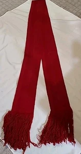 Slawisch Südamerika Mexiko Vintage Ethno Handgewebt Schärpe Halsband Rot Schal - Bild 1 von 8